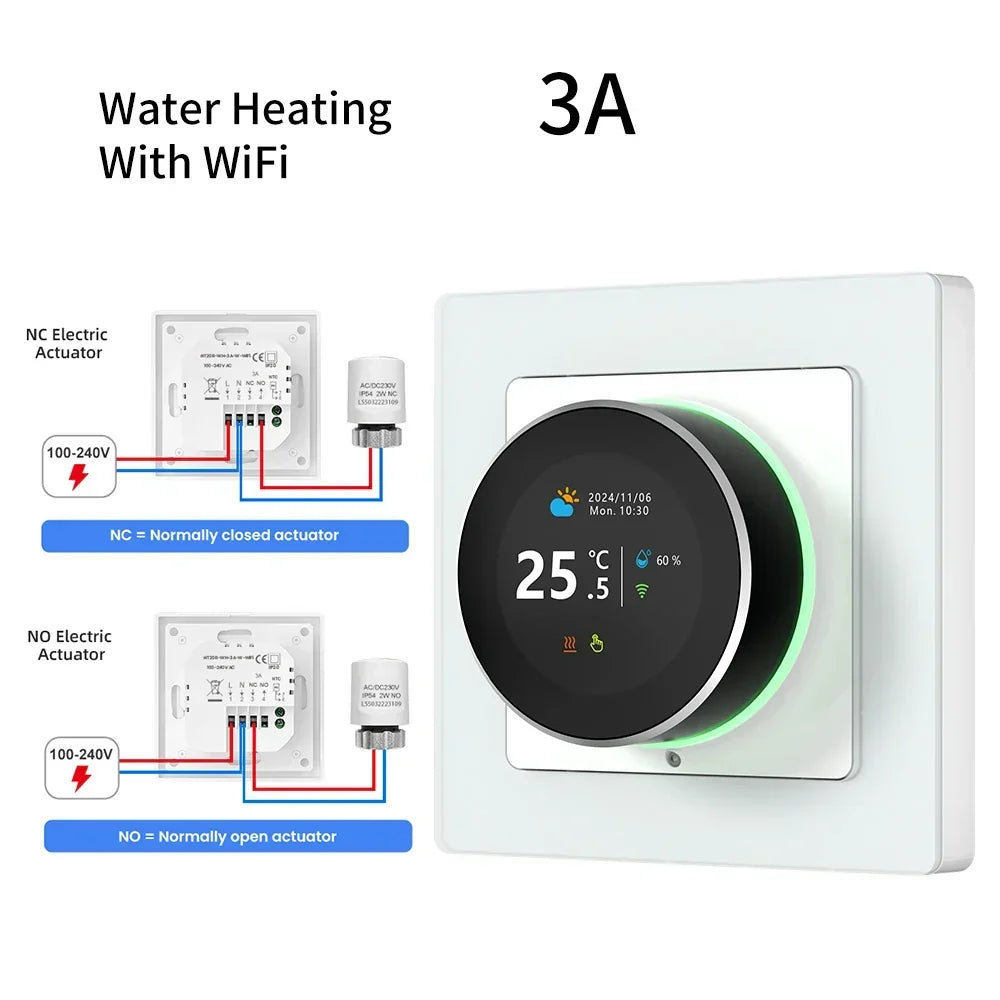 Smart Thermostat Knob WiFi Temperature Controller For Water And Gas Boilers Fall 2025 Energy Saving Gift