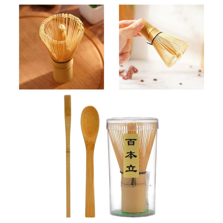 Bamboo Matcha Whisk Starter Kit Ceremonial Tea Eco Gift