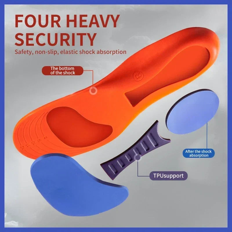 Orthotic Insoles Silicone For Shoes Arch Support Insole With Shock Absorption Plantar Fasciitis Relief Fall 2025