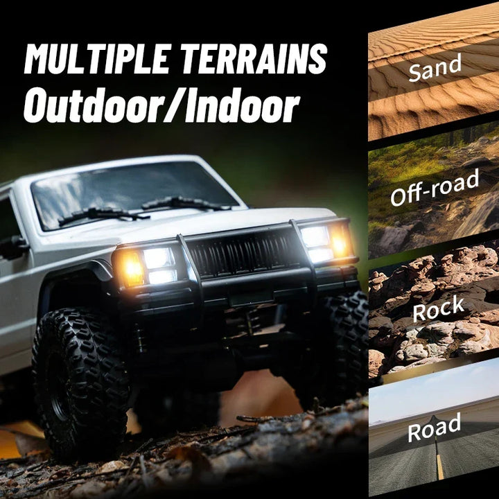 RC Car 1/18 Scale 4WD Off Road Crawler Toy Remote Control 2.4G With 40 Minute Run Time Fall 2025 Gift
