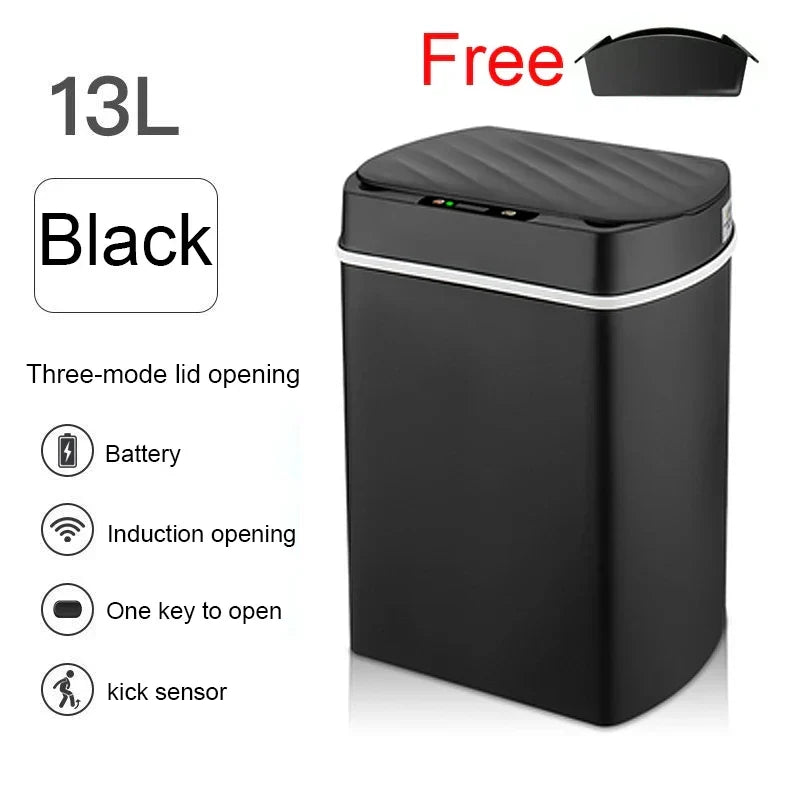 Smart Sensor Trash Can Rectangular Kitchen Bathroom