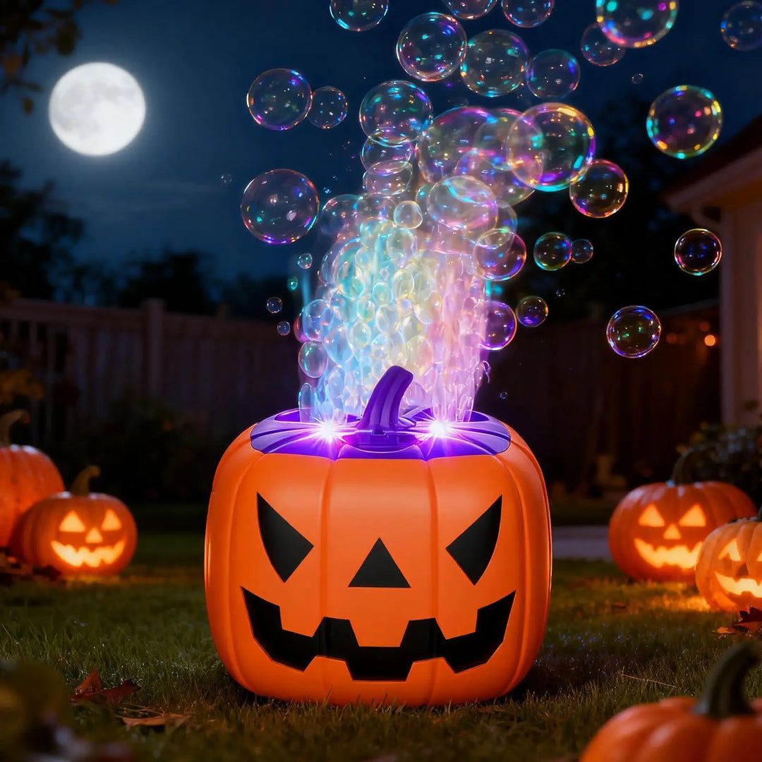 Pumpkin Bubble Machine Halloween 2025 With Lights Sound