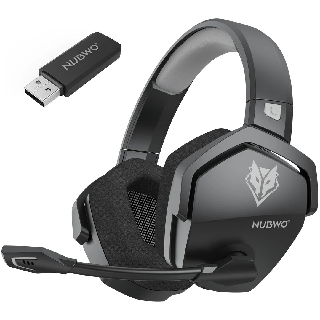 Wireless Gaming Headset With Mic Active Noise Cancellation