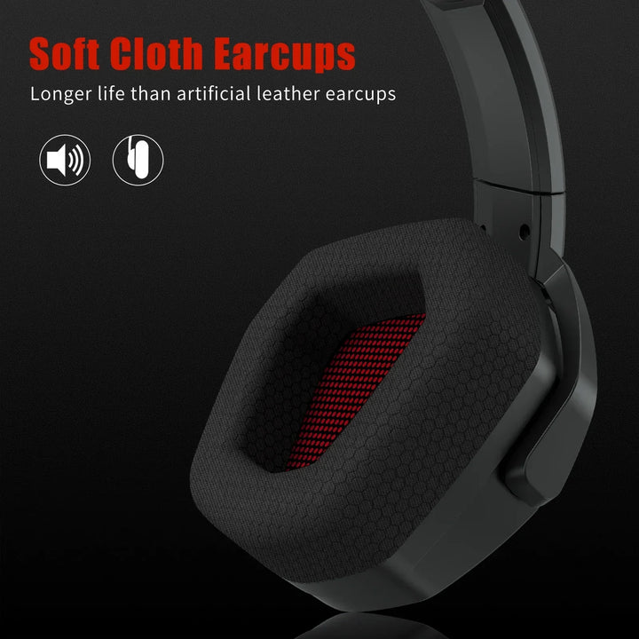 Wireless Gaming Headset With Mic Active Noise Cancellation