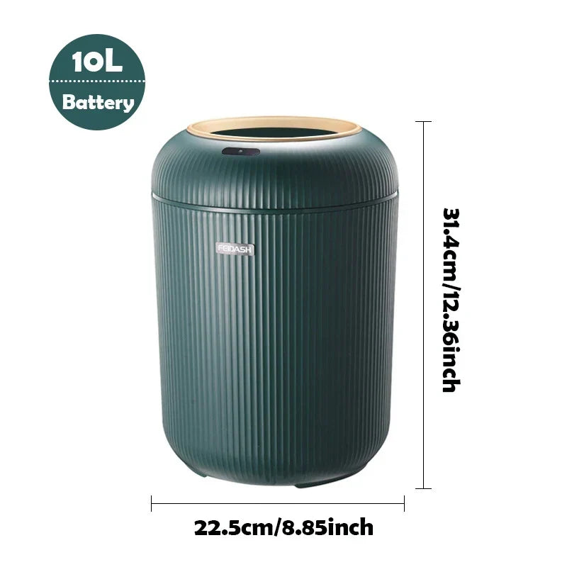 Motion Sensor Trash Can Small Plastic Smart Bin Hands Free