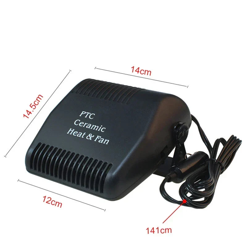 12V Car Heater Fan Portable 150W Defroster Demister Cooler Dryer Winter 2025 Car Accessory