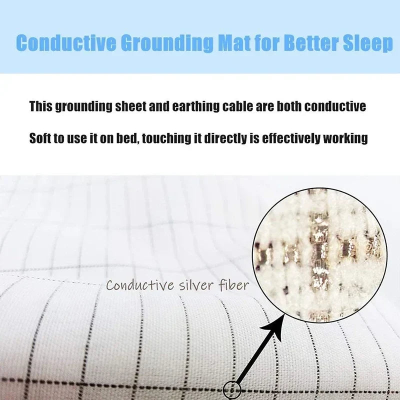 Earthing Bed Sheet Grounding Sheet Anti Static Sleep