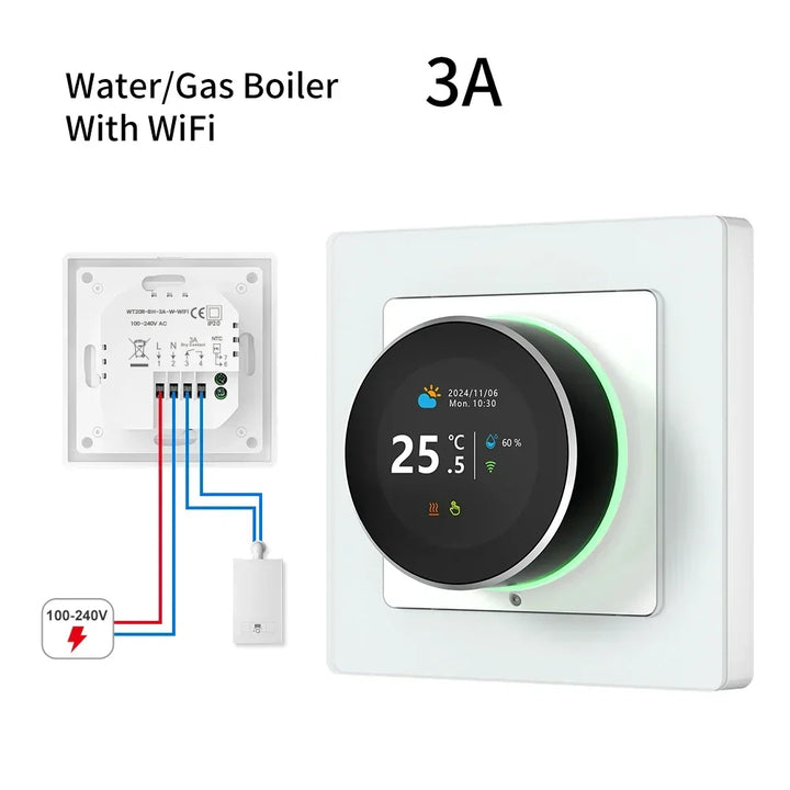 Smart Thermostat Knob WiFi Temperature Controller For Water And Gas Boilers Fall 2025 Energy Saving Gift