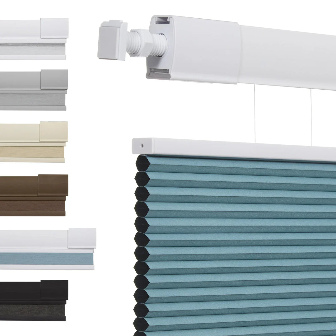 No Drill Honeycomb Blinds Cordless Thermal Insulated 1" Cell Fabric