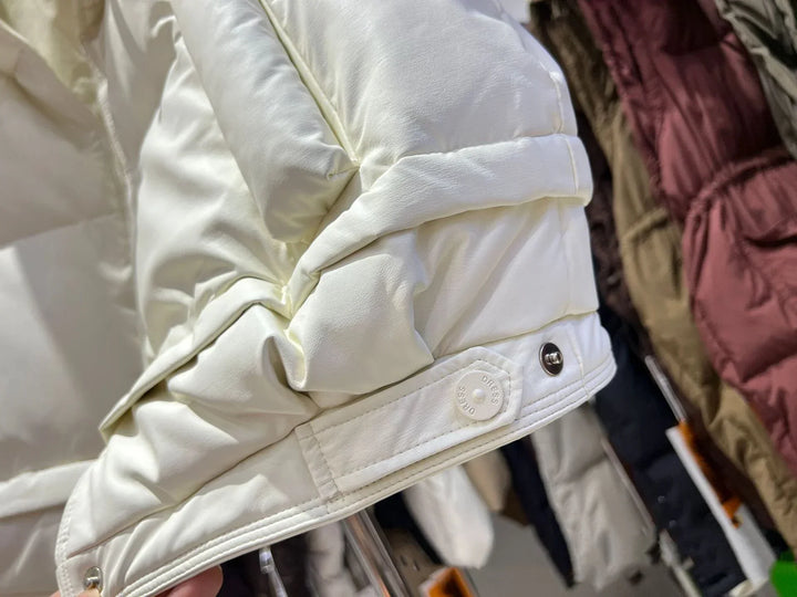 Warm Women’s Down Vest - Cropped Boxy, PU, Winter Layering