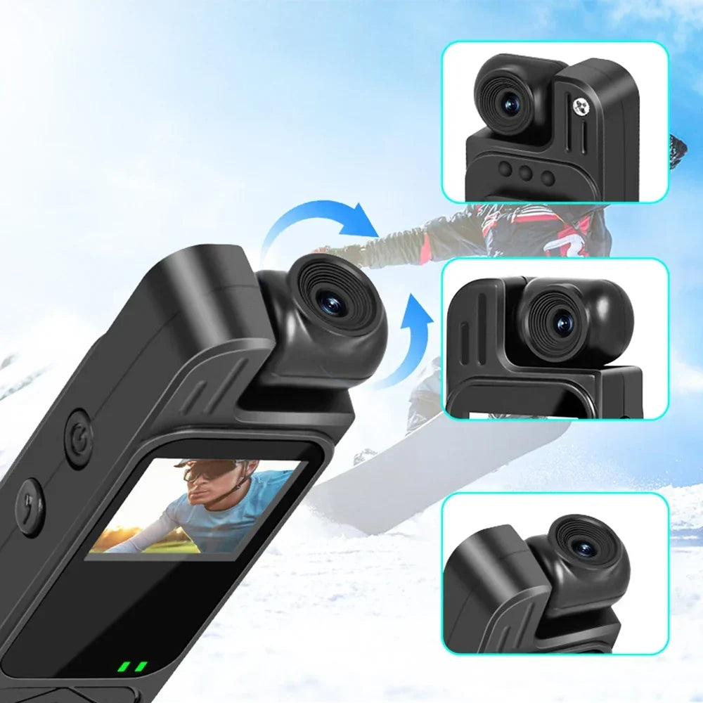 Body Camera 1.3 Inch Screen Mini Camcorder 1080P HD Infrared Night Vision Portable Video Recorder TikTok Viral 2025 Gift