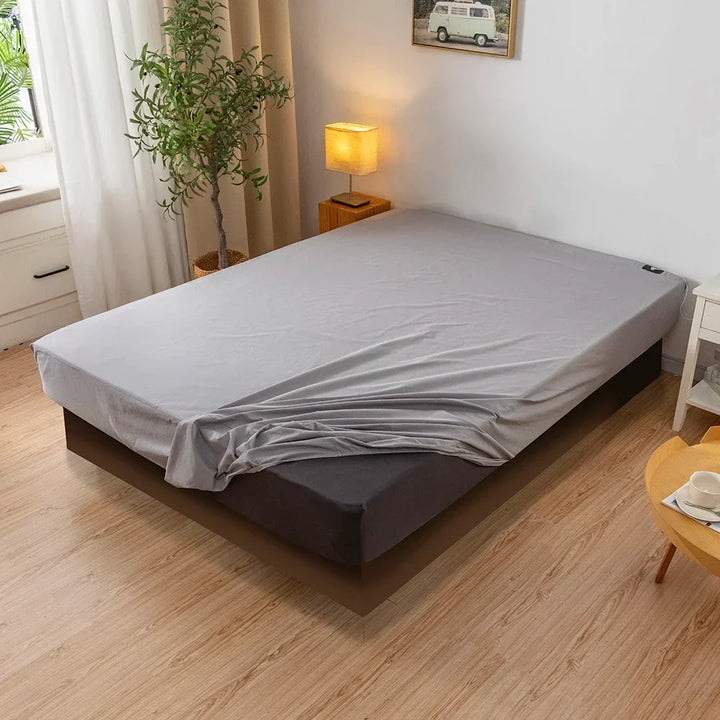 Earthing Grounding Fitted Sheet Cotton Silver Plug Included