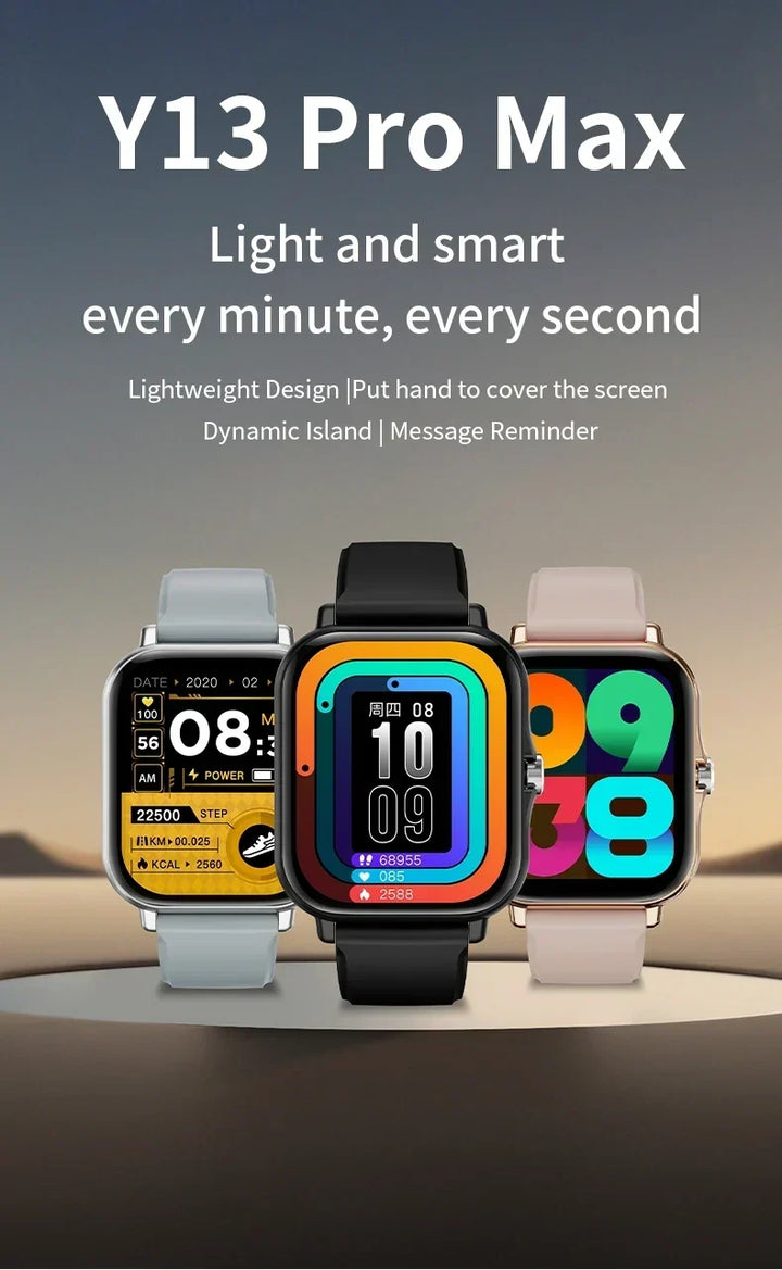 LAXASFIT Smart Watch Full Touch Screen Bluetooth Call – Heart Rate Sleep Tracker Sports Fitness Smartwatch 2026