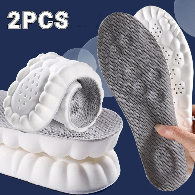 4D Massage Insoles – Ultra Soft Orthopedic Insoles For Running Shoes, Arch Support, Back To School 2025 Comfort