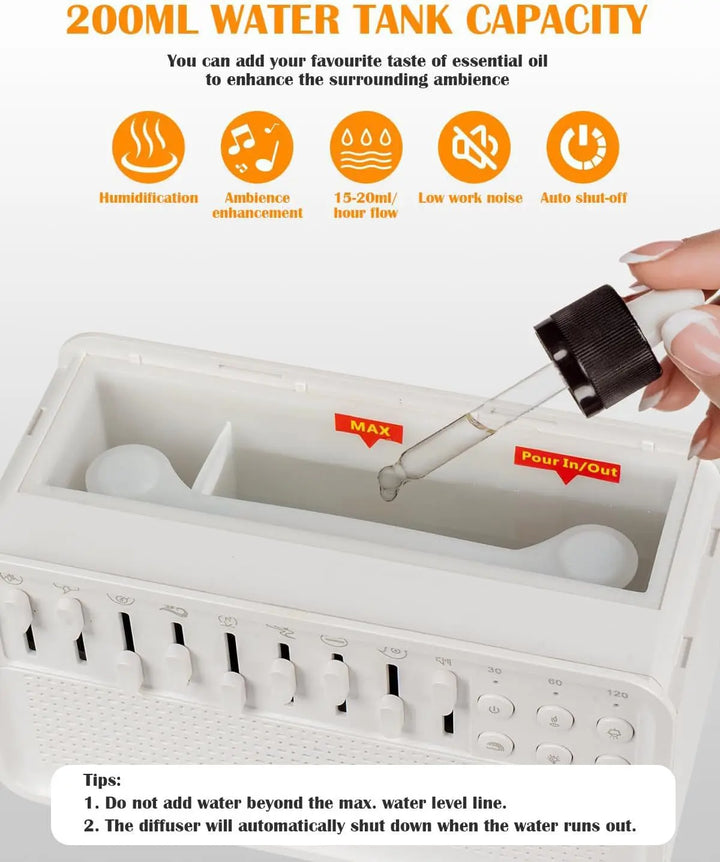 Bluetooth White Noise Speaker Humidifier Night Light