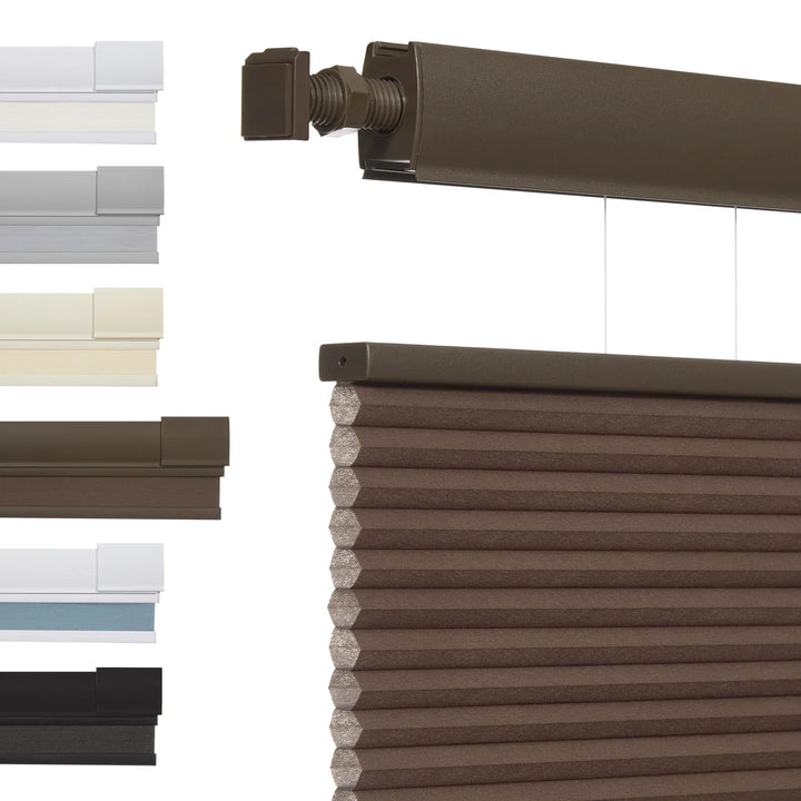 No Drill Honeycomb Blinds Cordless Thermal Insulated 1" Cell Fabric