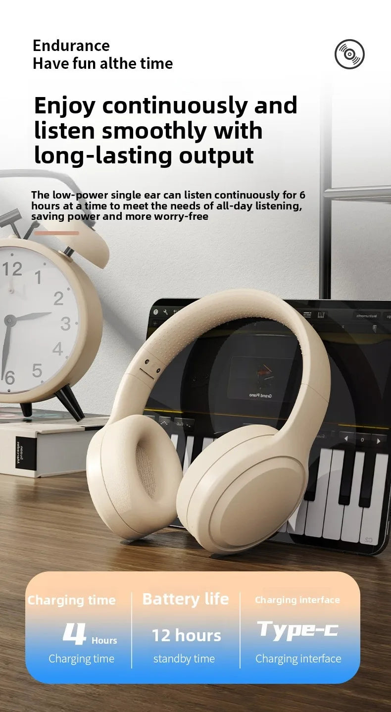 Wireless Bluetooth Headphones Over Ear Noise Cancelling