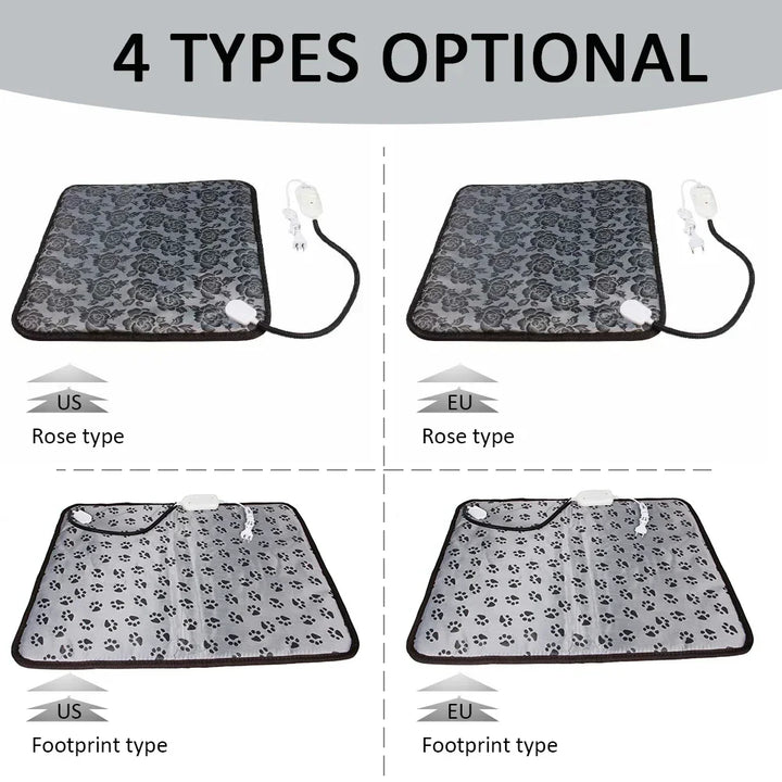 Winter Bed Heating Pad - Waterproof Warming Mat for Cats and Dogs