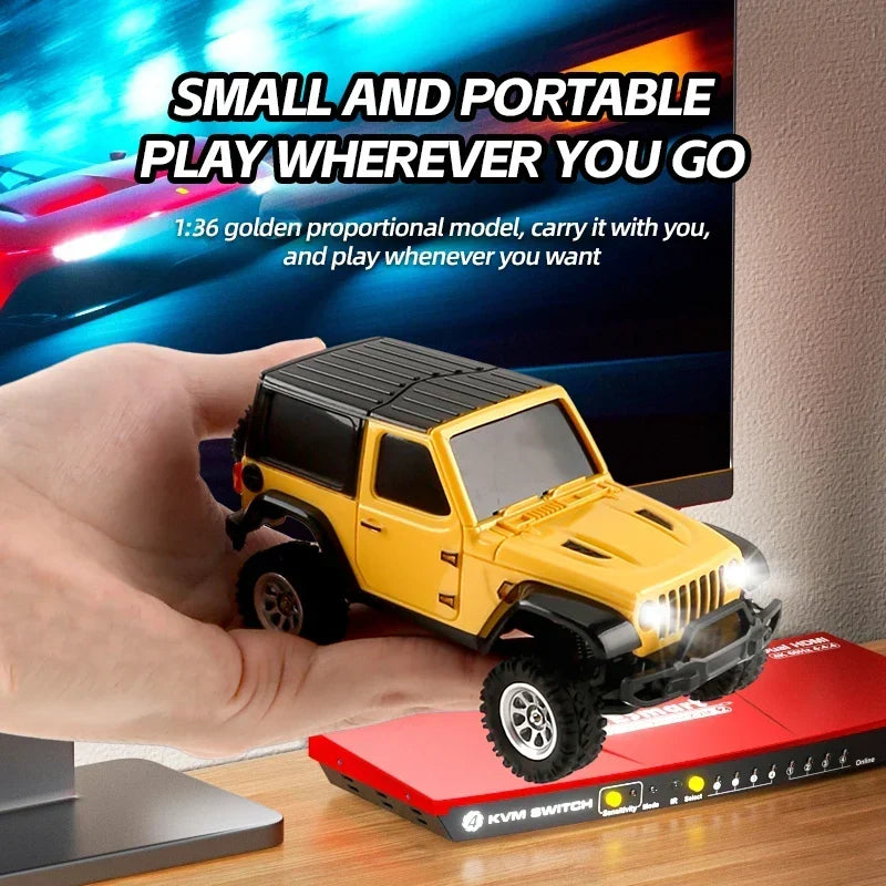 RC Car 1/36 4WD Off-Road Vehicle Light System RTR Hobby Model Fall 2025 Gift Idea