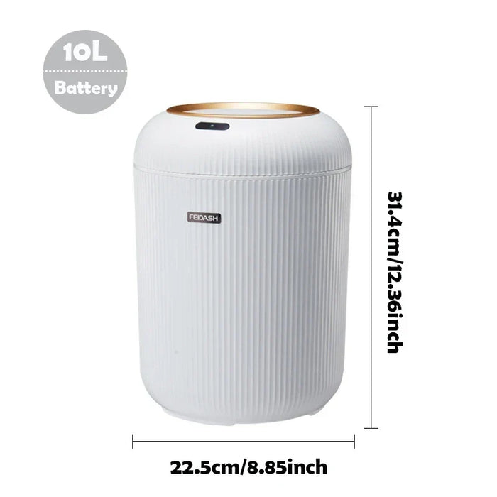 Motion Sensor Trash Can Small Plastic Smart Bin Hands Free
