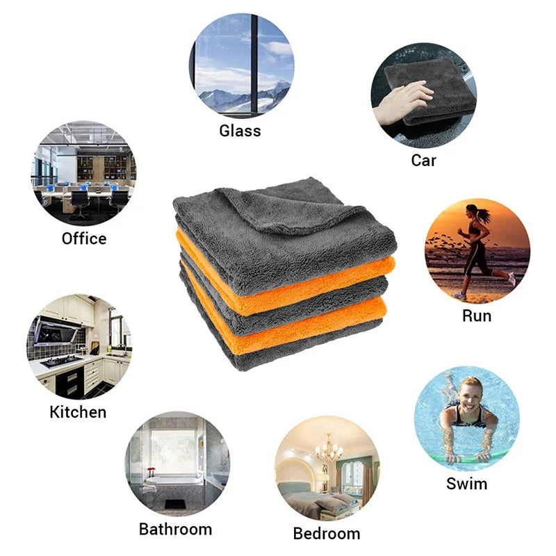Microfiber Towels For Car Detailing, Thick 600GSM Drying Cloths, Ultra Absorbent Auto Care Essential, Fall 2025 Trend