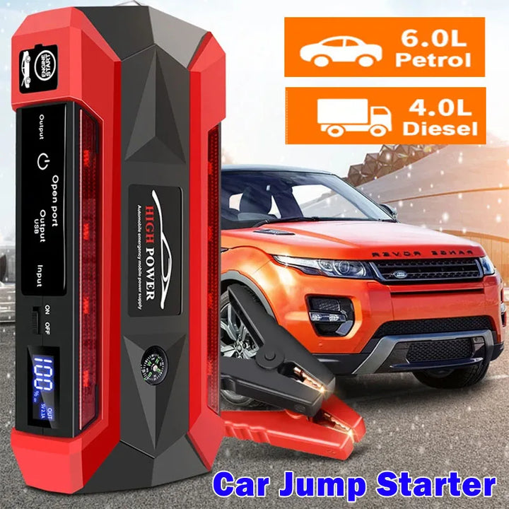 Car Jump Starter 12V Emergency Booster Power Supply Fall 2025 Road Trip Accessory