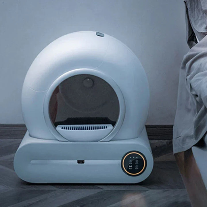 Automatic Cat Litter Box 65L Capacity Self Cleaning Fully Enclosed Cat Toilet Odor Control Smart Home 2025