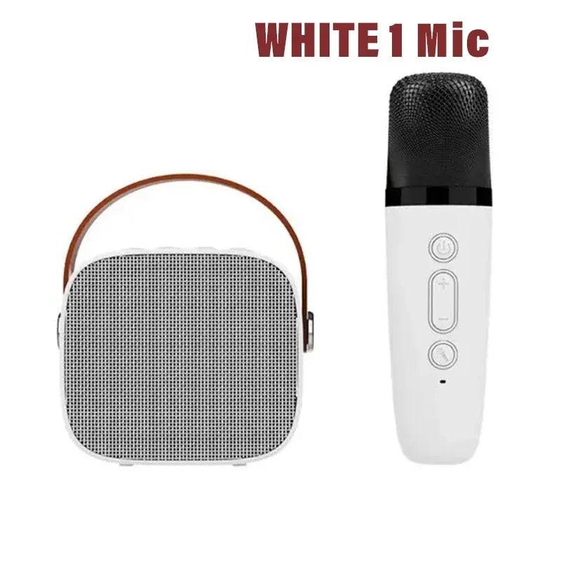Karaoke Machine Portable Wireless Dual Microphones Bluetooth Speaker DSP System for Kids Party Gift TikTok Viral 2025