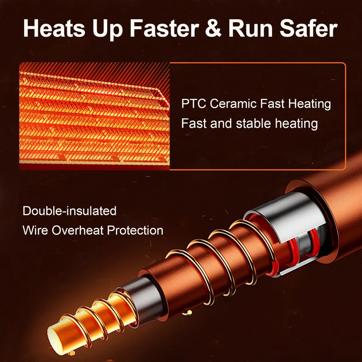 Car Heater Defogger 12V/24V 2-in-1 Heating And Cooling Plug In Windshield Defroster, Winter 2025 Ready