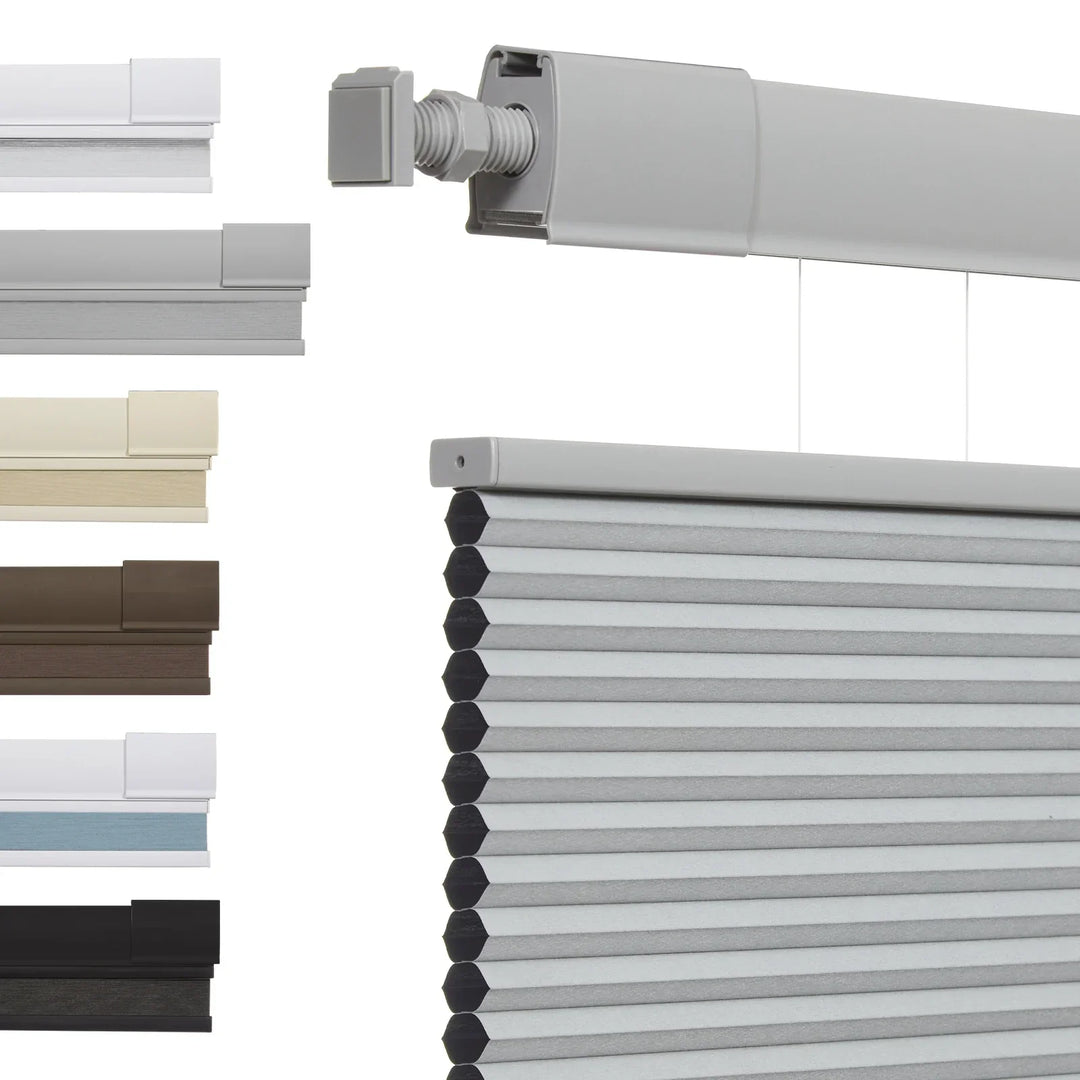 No Drill Honeycomb Blinds Cordless Thermal Insulated 1" Cell Fabric