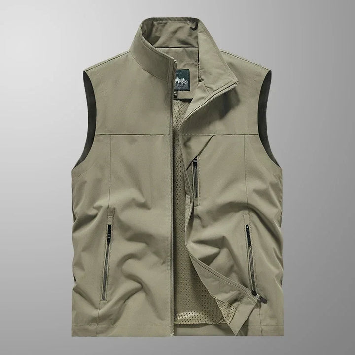 Waterproof Versatile Mens Vest - Sleeveless Polyester