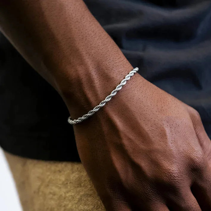 Stainless Steel Rope Chain Bracelet Twisted Singapore