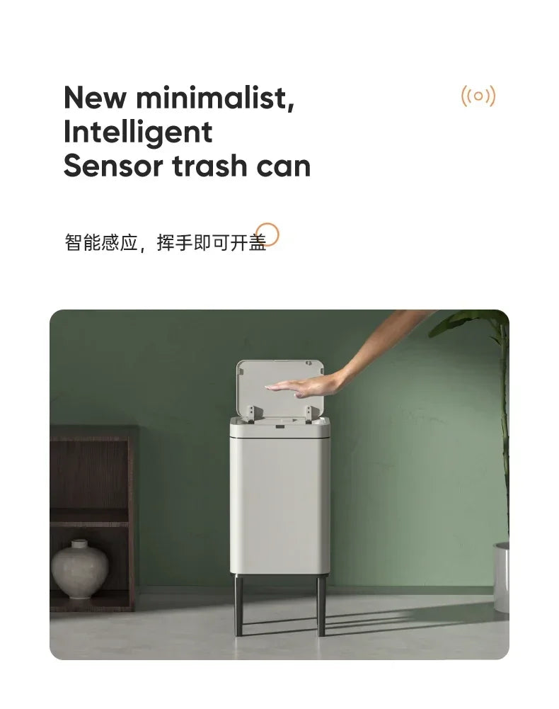 Smart Sensor Trash Can 20L Stainless Steel Waste Bin