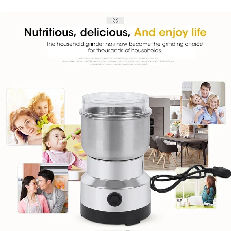 Coffee Grinder Mini Electric Stainless Ultrafine 300ml