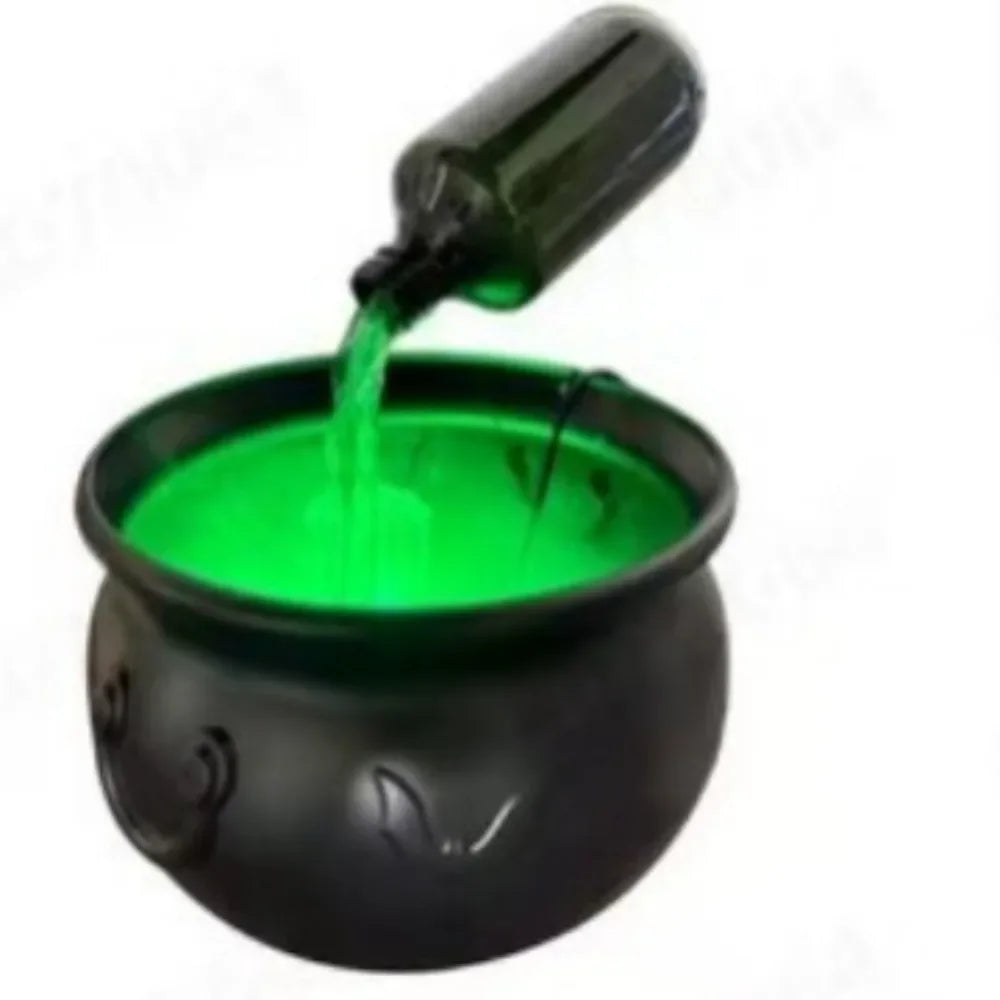 Witch Cauldron Fog Machine Halloween Prop With LED Glow