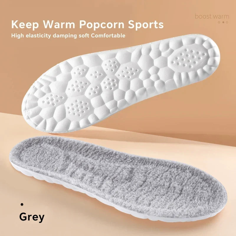 Self Heated Insoles Real Cashmere 4D Cloud Thermal Winter 2025 Arch Support Anti Odor