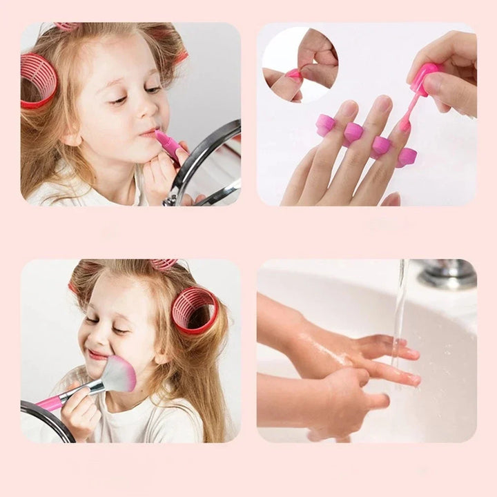 Princess Makeup Play Set for Kids - Safe, Non-Toxic Cosmetic Kit with Lipstick &amp; Eye Shadow