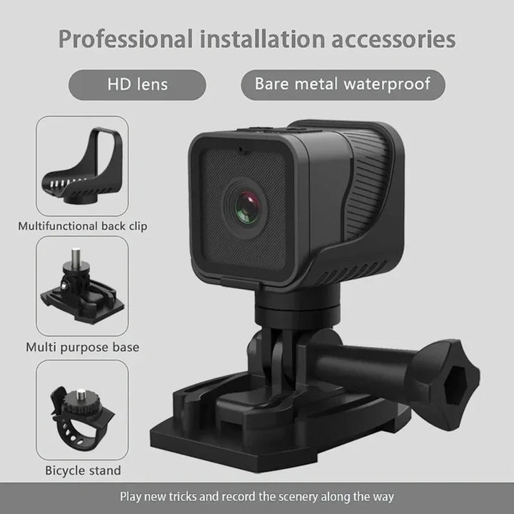Mini Camera 1080P HD Waterproof Action Cam Outdoor Sports Fall 2025 Trend With WiFi Hotspot For Bike Riding