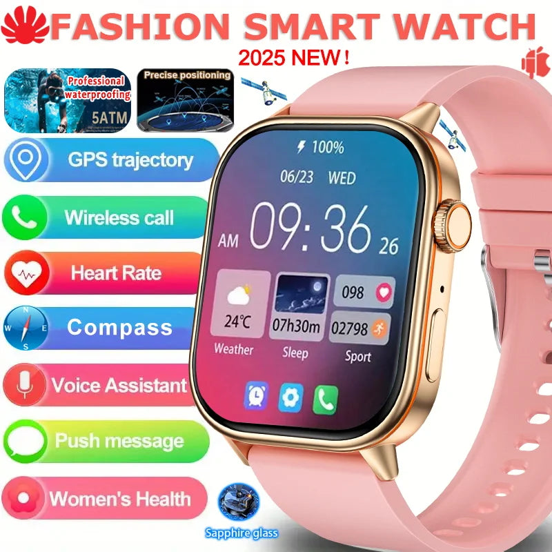 Smartwatch GPS 2.01 Inch AMOLED Display IP68 Waterproof Fitness Tracker for Active Living Fall 2025