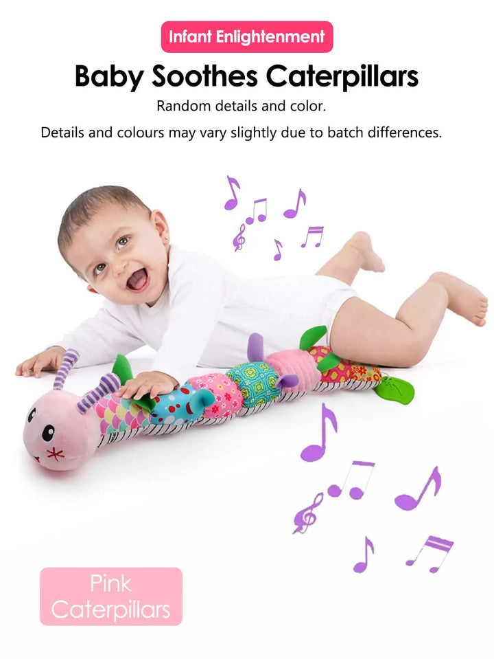 Soft Giraffe Baby Rattle Hanging Plush Newborn Sensory Toys