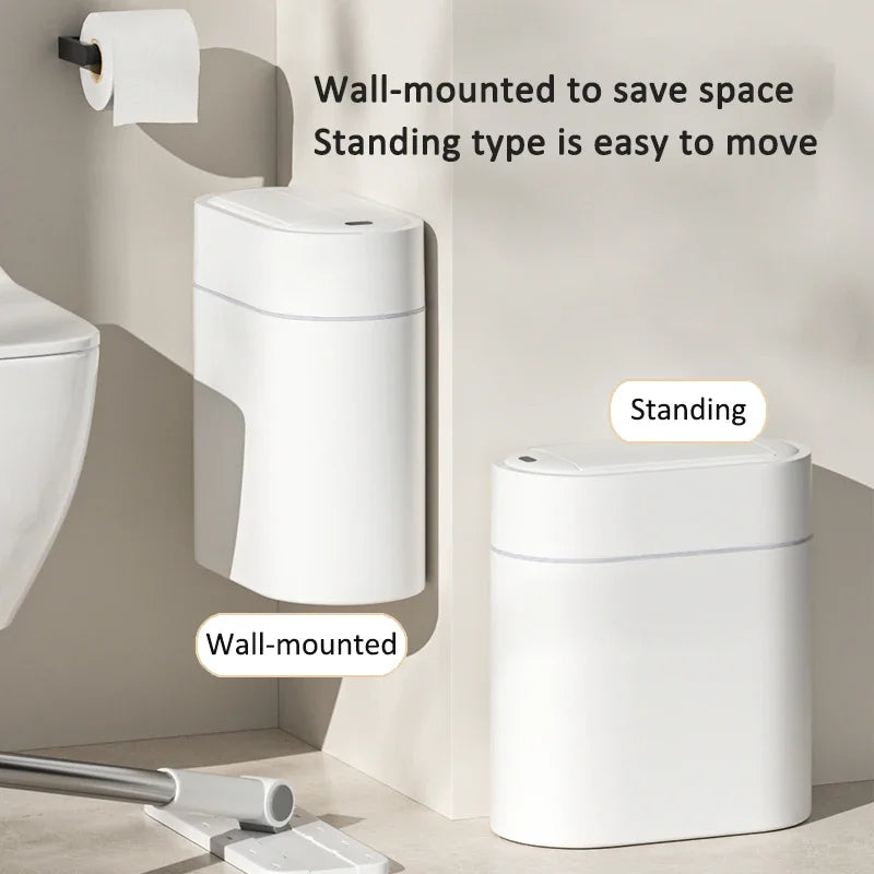 Smart Trash Can Wall Mount Automatic Narrow Bin 2025