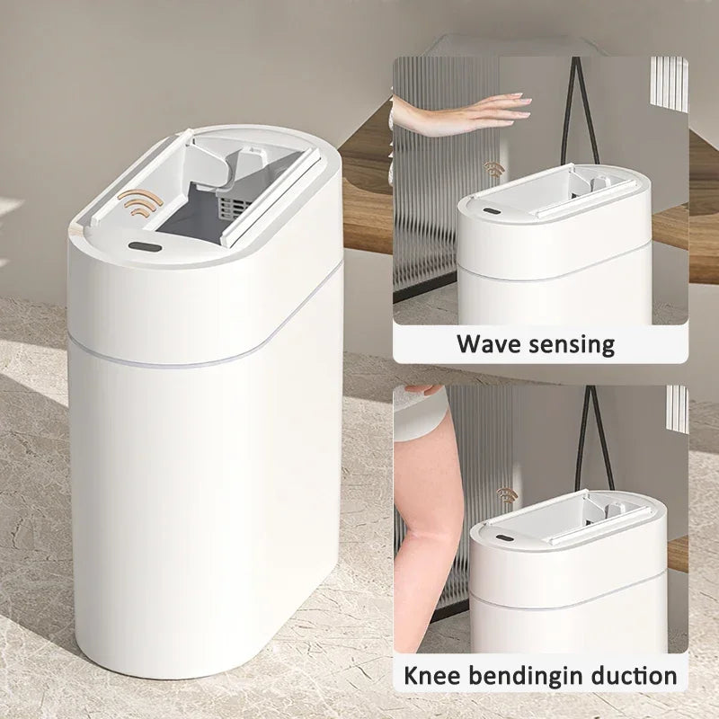 Smart Trash Can Wall Mount Automatic Narrow Bin 2025