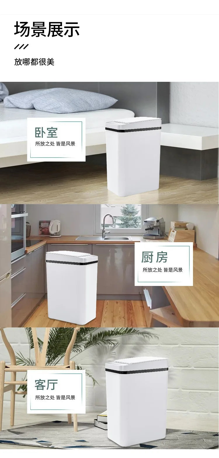 Smart Trash Can Automatic Sensor Bin Touchless Odor Control