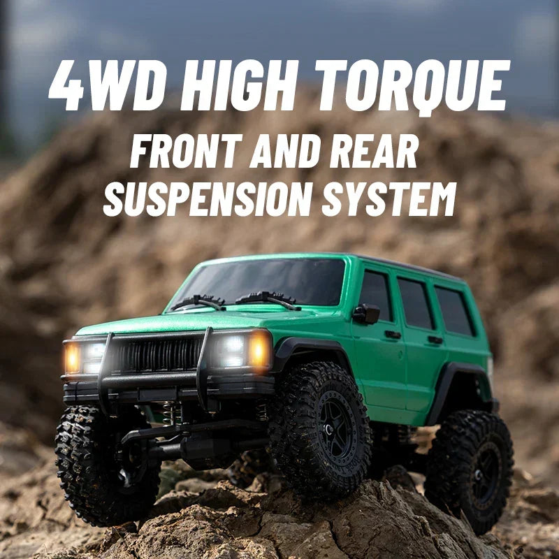 RC Car 1/18 Scale 4WD Off Road Crawler Toy Remote Control 2.4G With 40 Minute Run Time Fall 2025 Gift