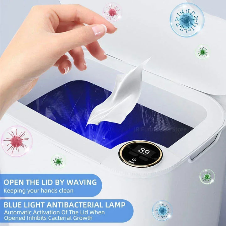 Smart Sensor Trash Can 18L With Display Type C Recharge