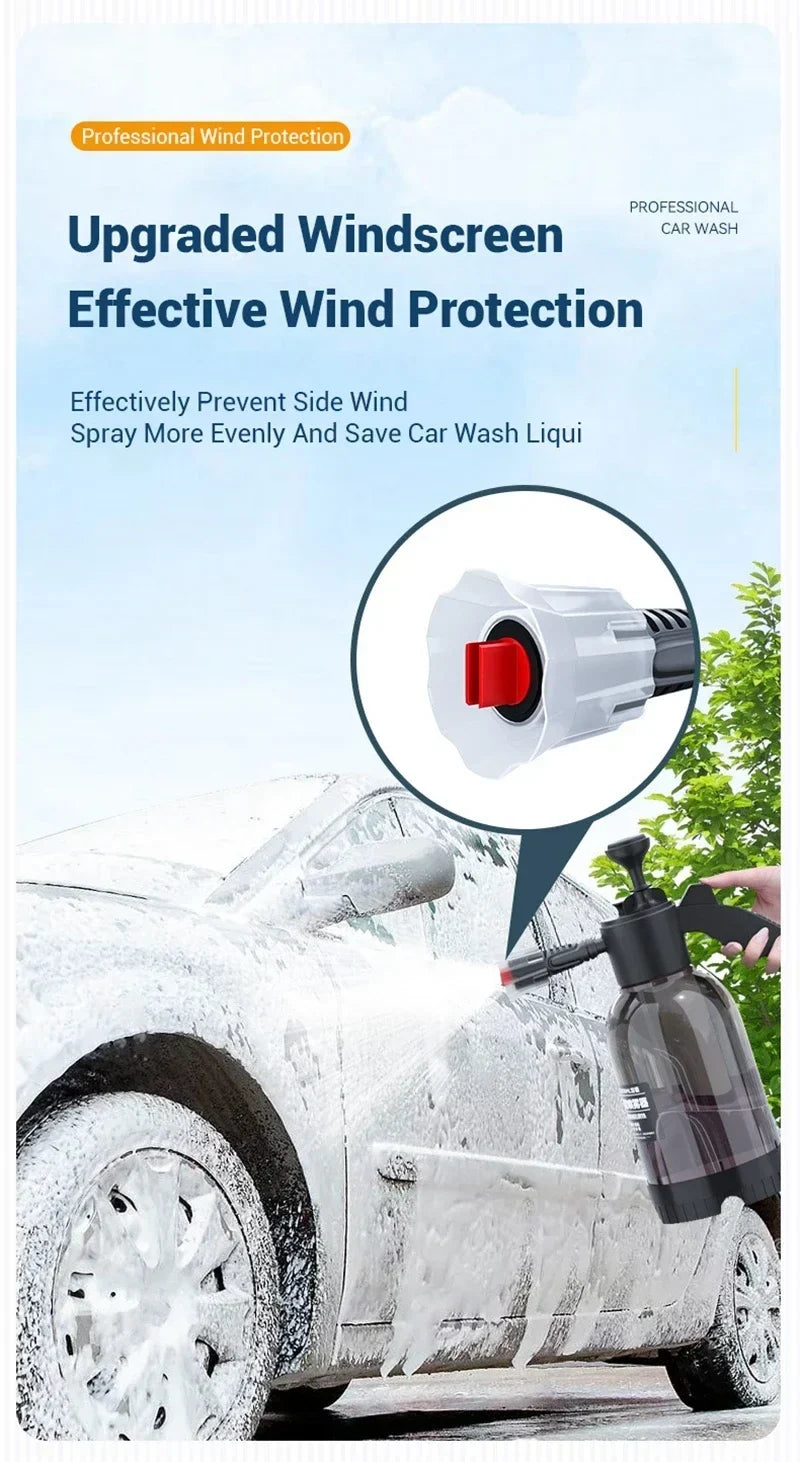 Car Wash Foam Sprayer Bottle Manual Air Pressure Gun