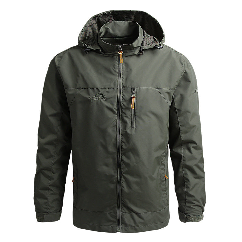 Waterproof Mens Tactical Jacket - Hooded, Lightweight