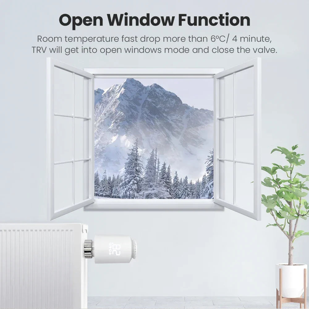 Smart Thermostat TRV Actuator ZigBee3.0 Radiator Valve Controller Voice Assistant Compatible Fall 2025 Gift