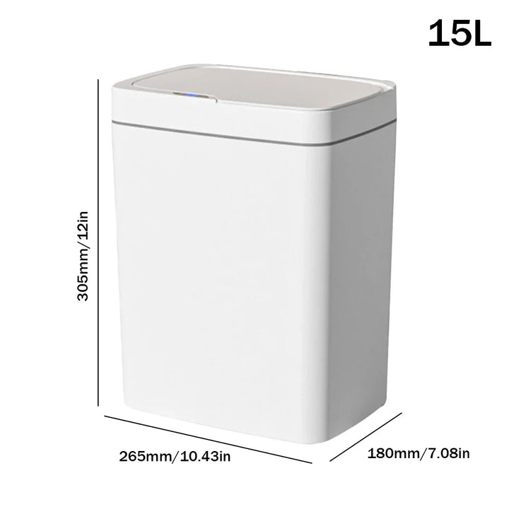 Smart Sensor Trash Can 15L 18L Touchless Quiet Waterproof