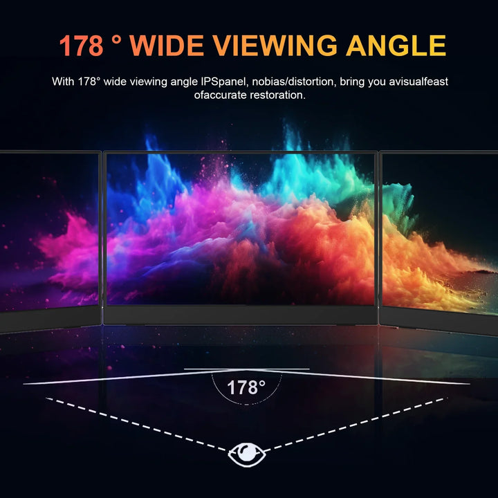 Portable 15.6 Inch FHD IPS Gaming Monitor 3ms Speaker